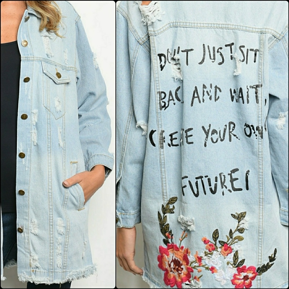 Distressed Denim Jacket - Picture 5 of 5